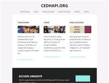 Tablet Screenshot of cedhapi.org